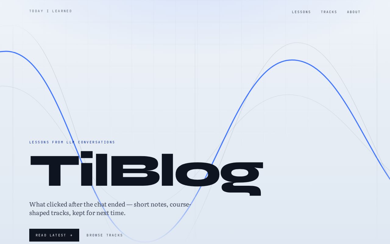 Preview of TilBlog TodayILearned