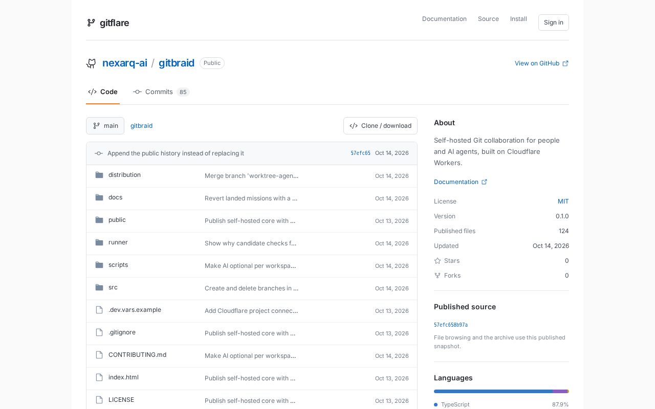 Preview of Gitflare