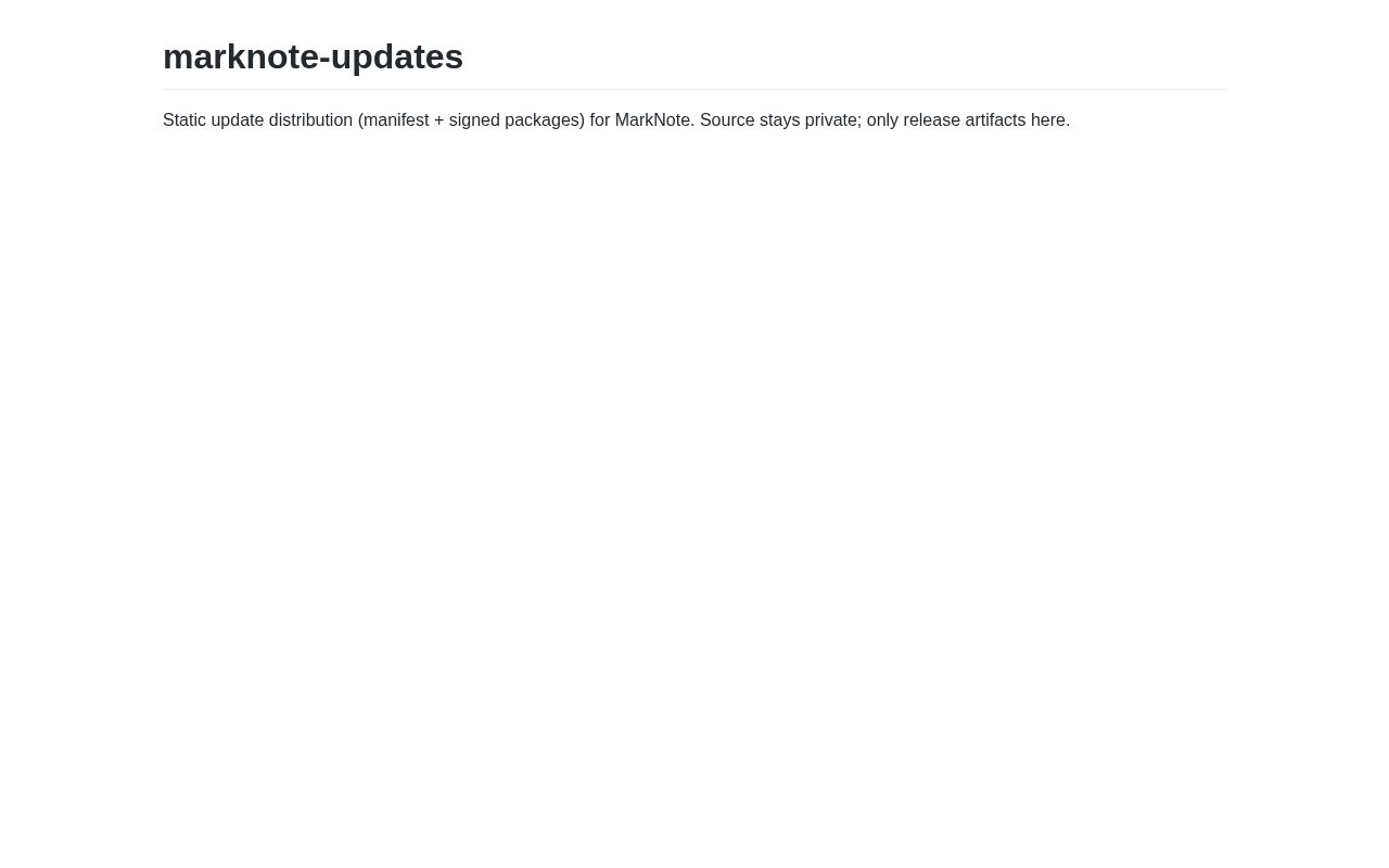 Preview of Marknote Updates