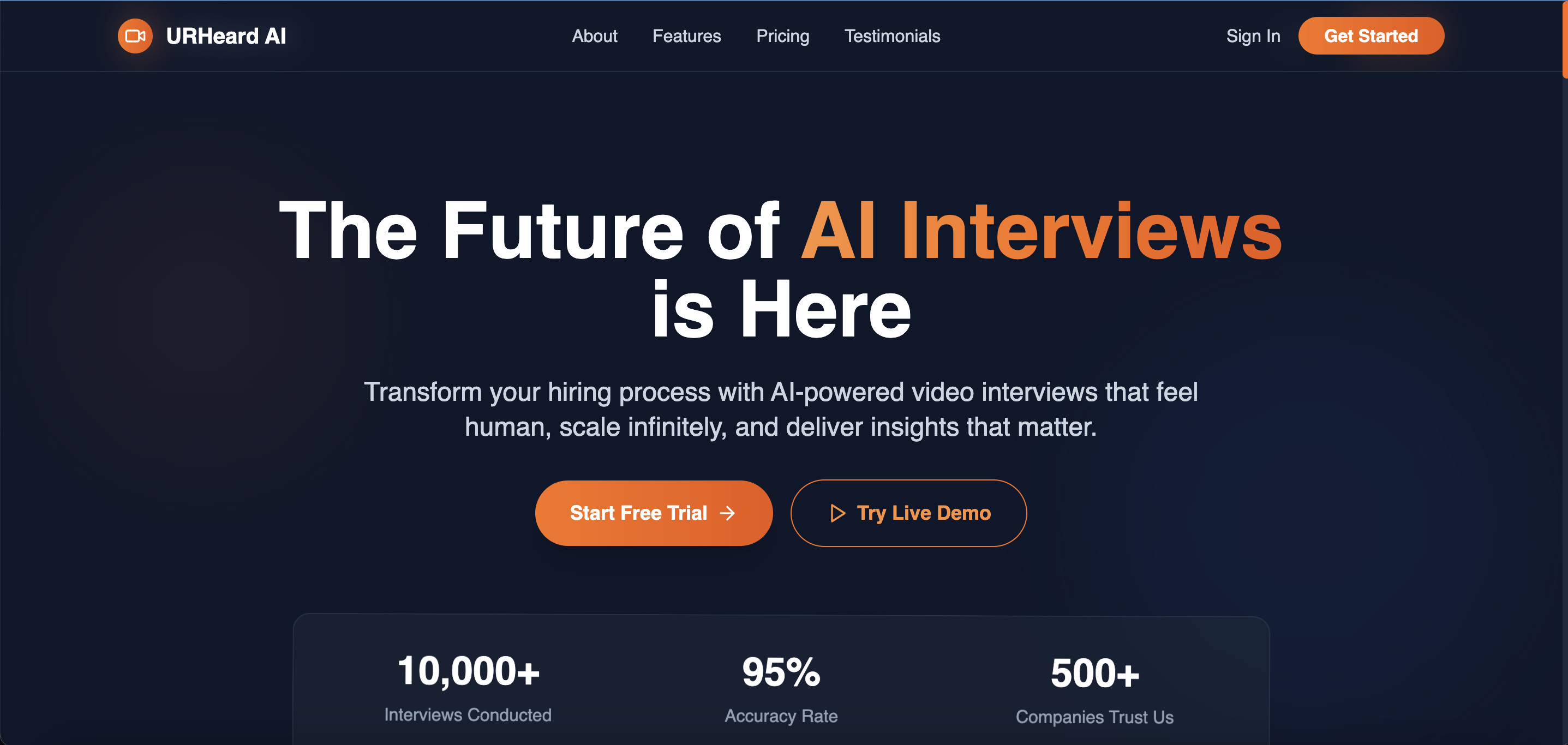 Preview of URHeard AI