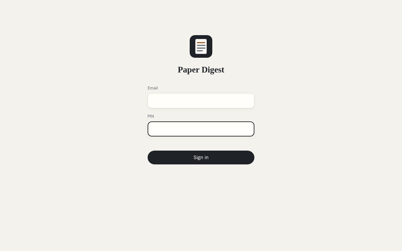 Preview of Paper Digest App