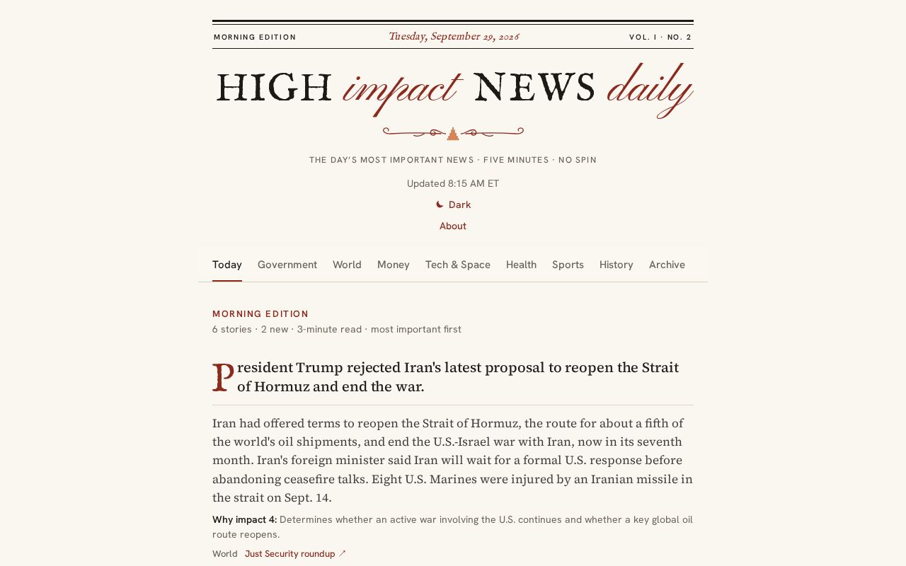 Preview of Highimpactnewsonly