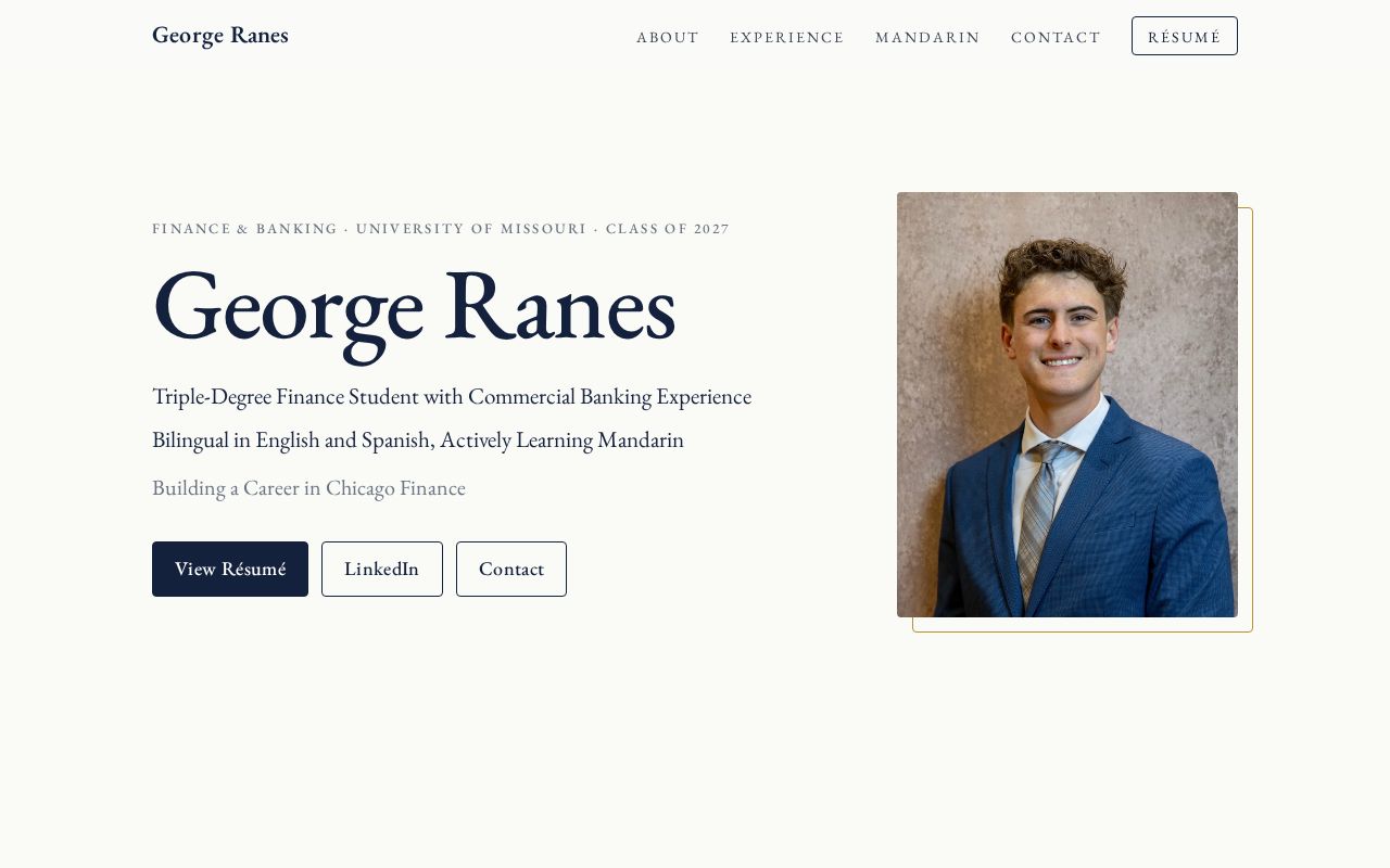 Preview of Website