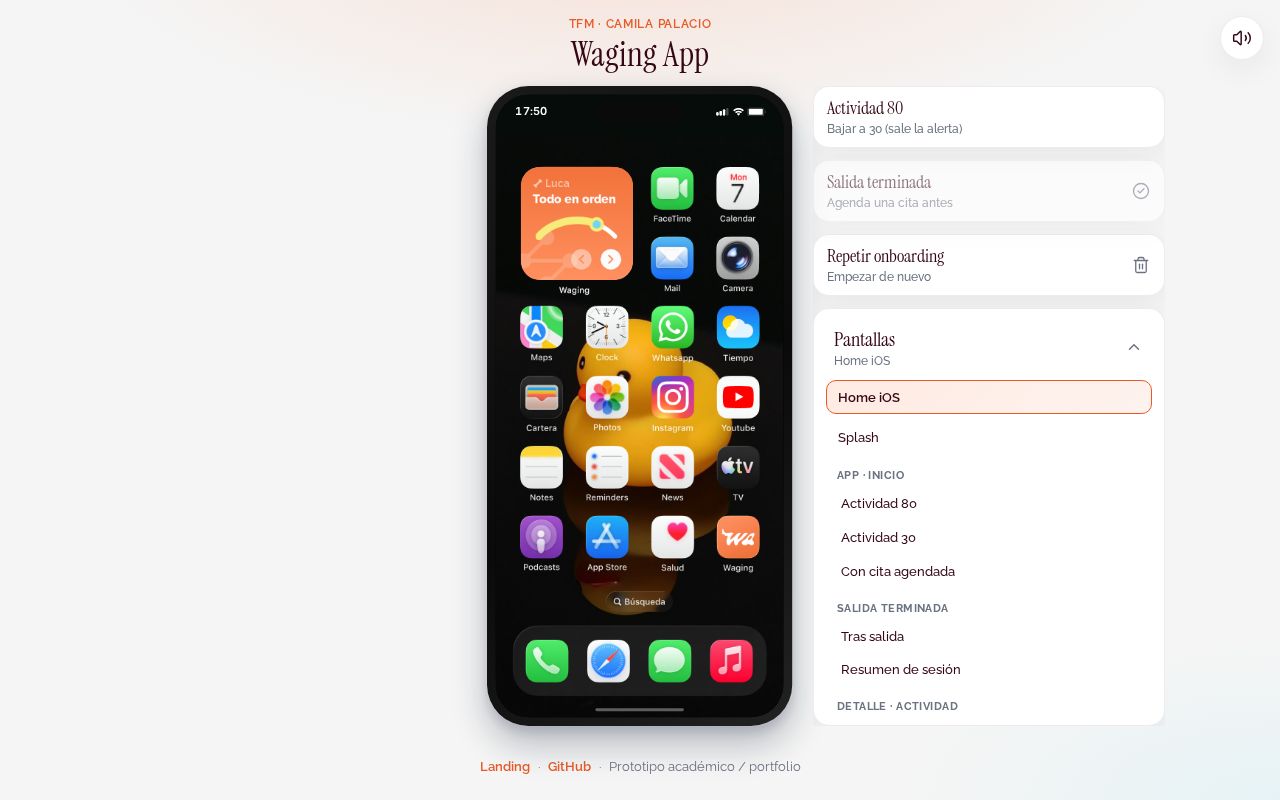 Preview of Waging App