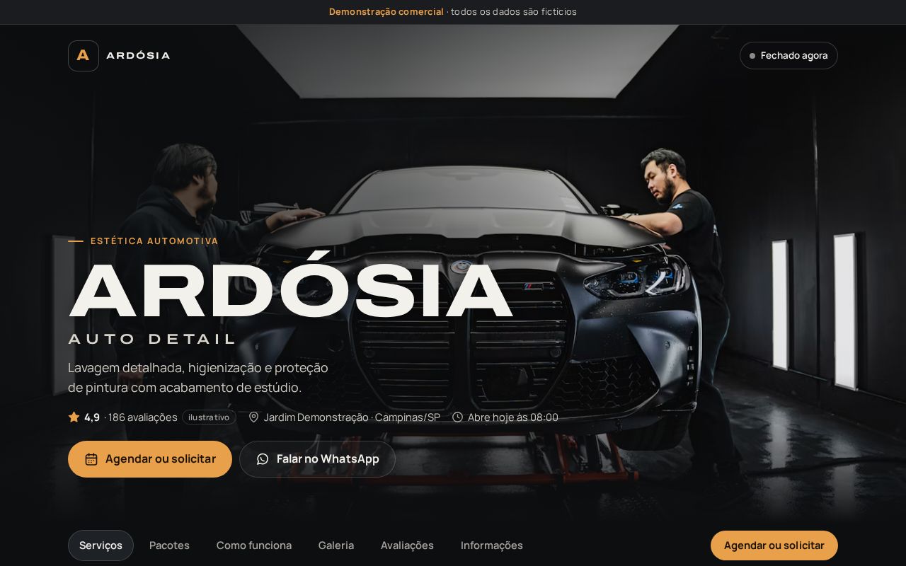 Preview of Servicos Demo
