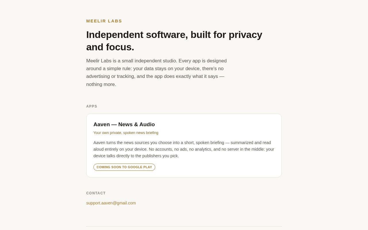Preview of Meelir Github Io
