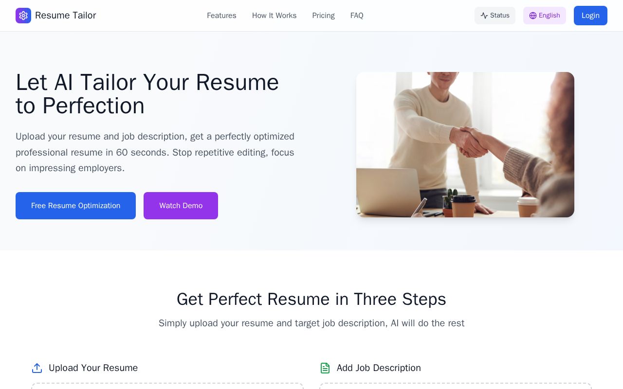 Preview of Resume Tailor