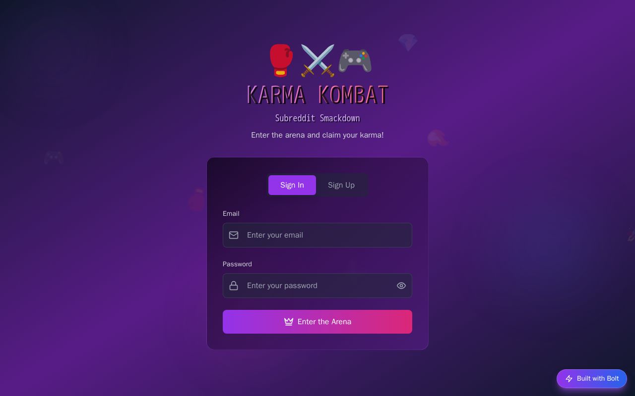Preview of KARMA KOMBAT: SUBREDDIT SMACKDOWN - Battle Arena