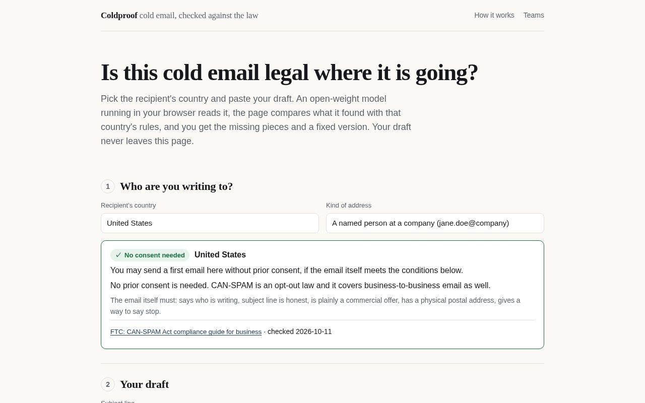 Preview of Coldproof