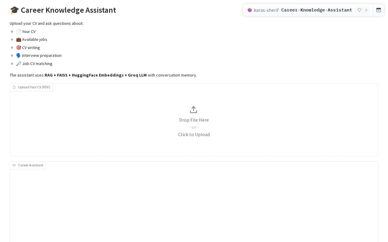 Preview of Career Knowledge Assistant