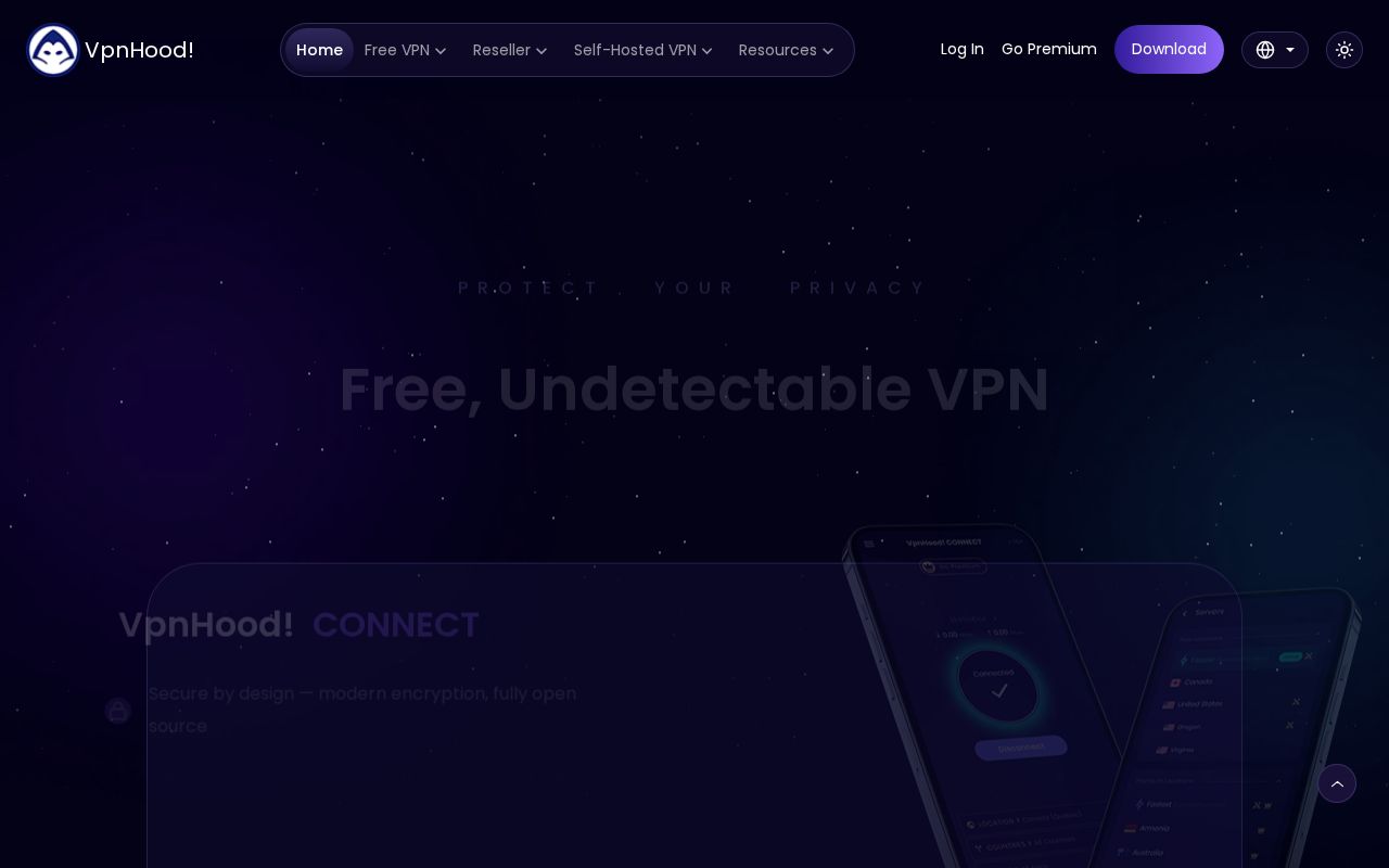 Preview of VpnHood App Template