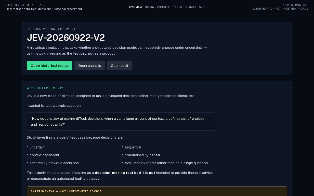 Preview of Jev Investment Lab