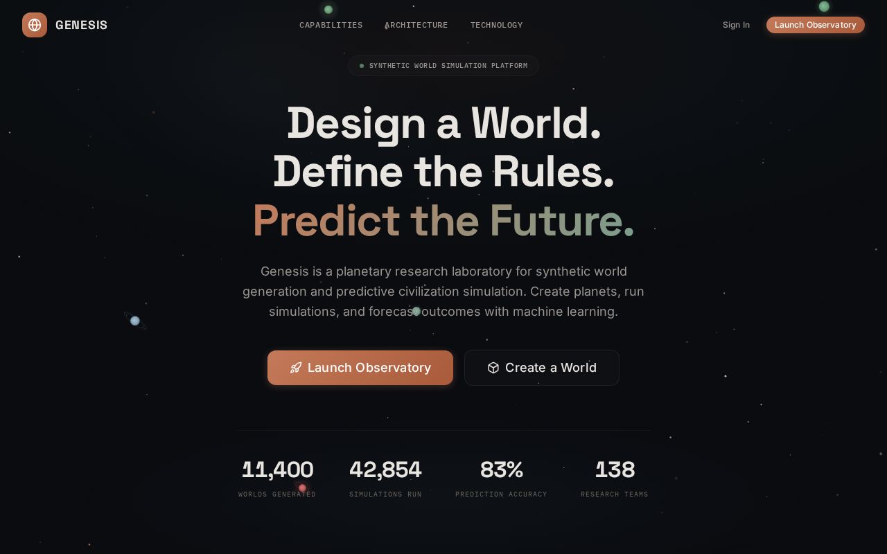 Preview of Genesis AI