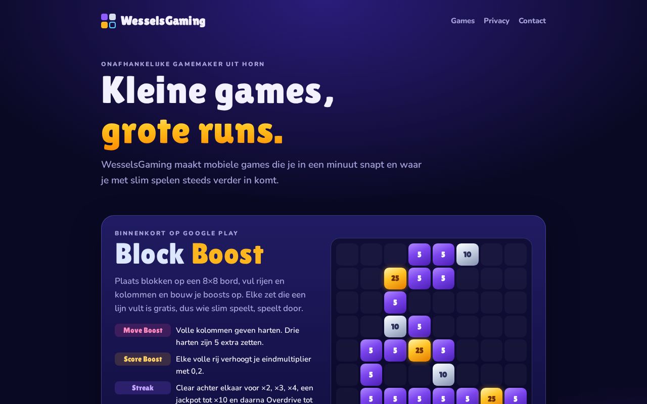 Preview of Wesselsgaming Github Io