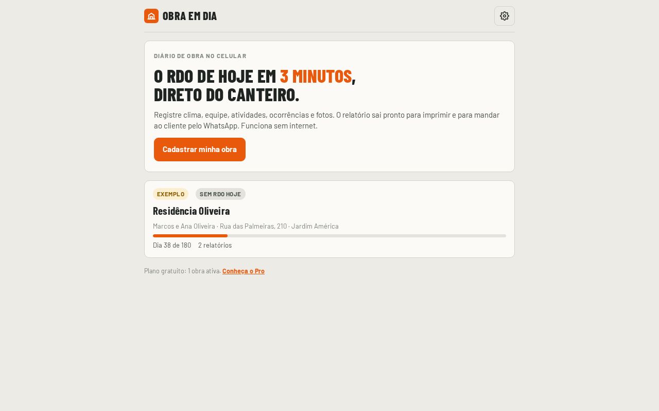 Preview of Obra Em Dia