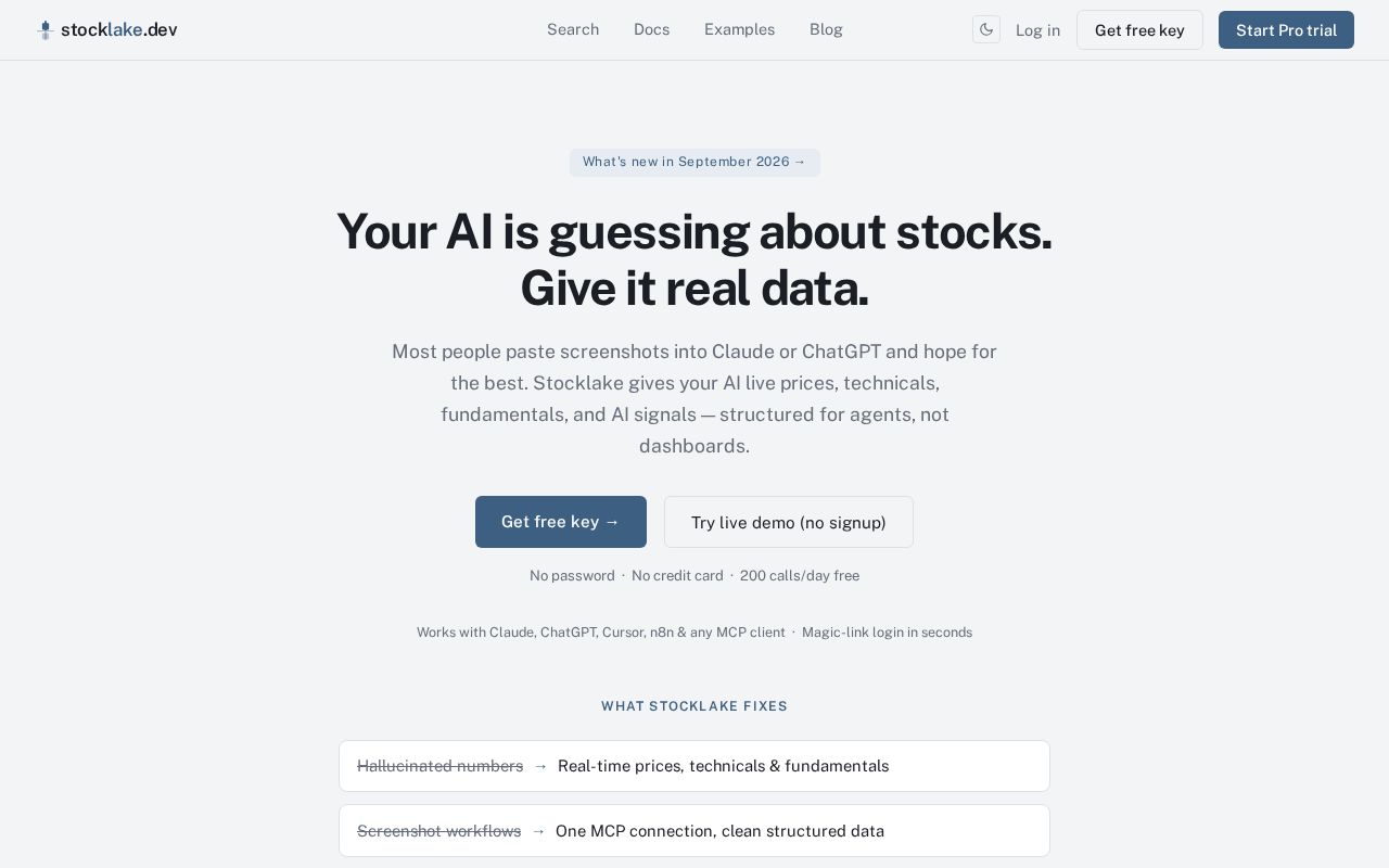 Preview of Stocklake Plugin