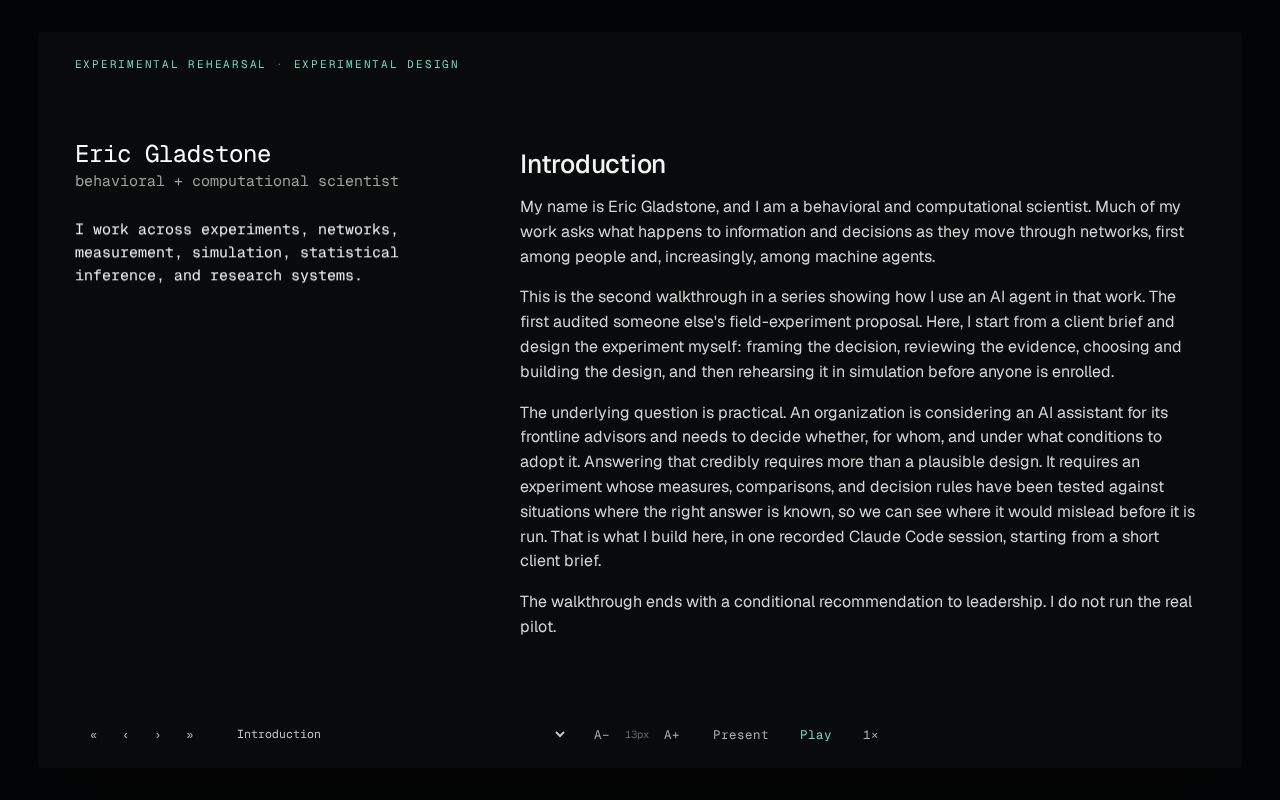 Preview of Experiment Simulation Presentation