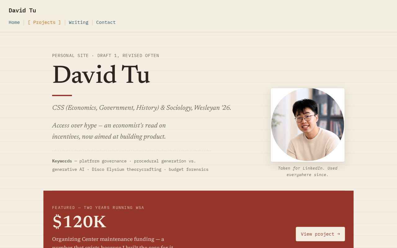 Preview of Davidtu22 Github Io