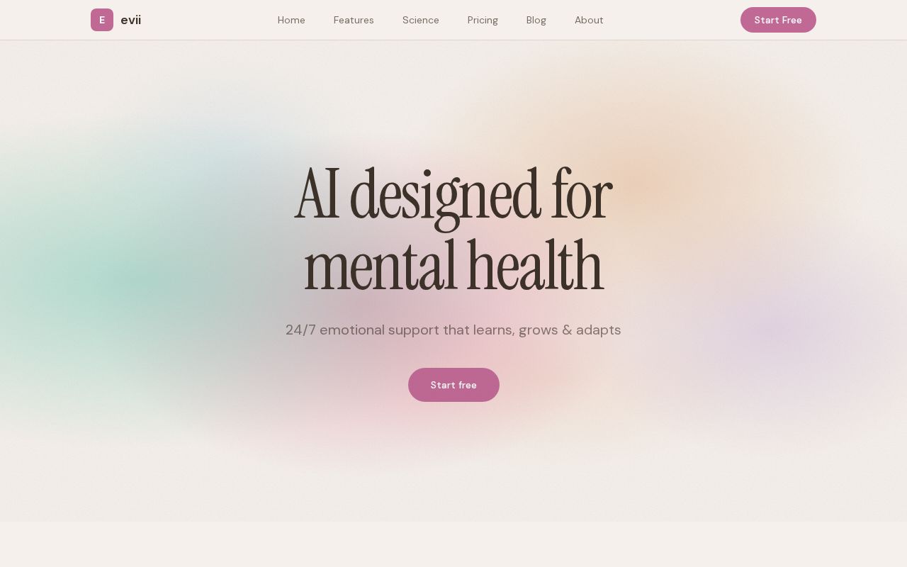 Preview of Evii is your daily AI voice coach that calls you every day.