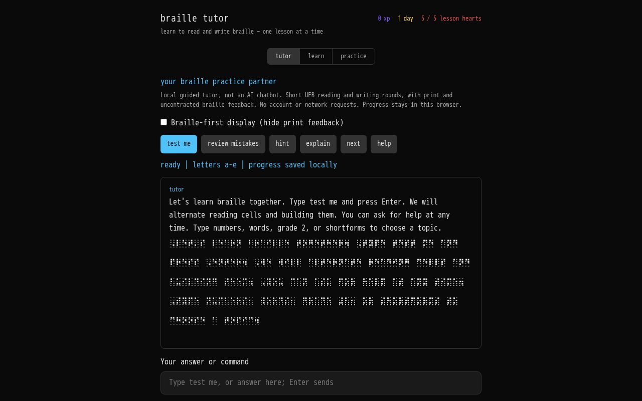 Preview of Braille Tutor