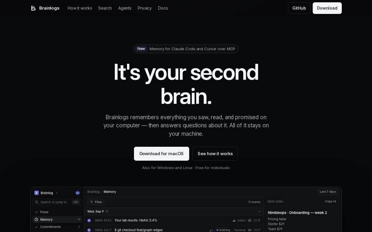 Preview of your second brain.