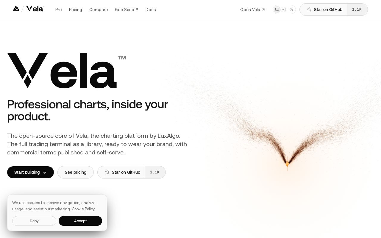 Preview of Vela's Open-Source Core: Charting Library by LuxAlgo