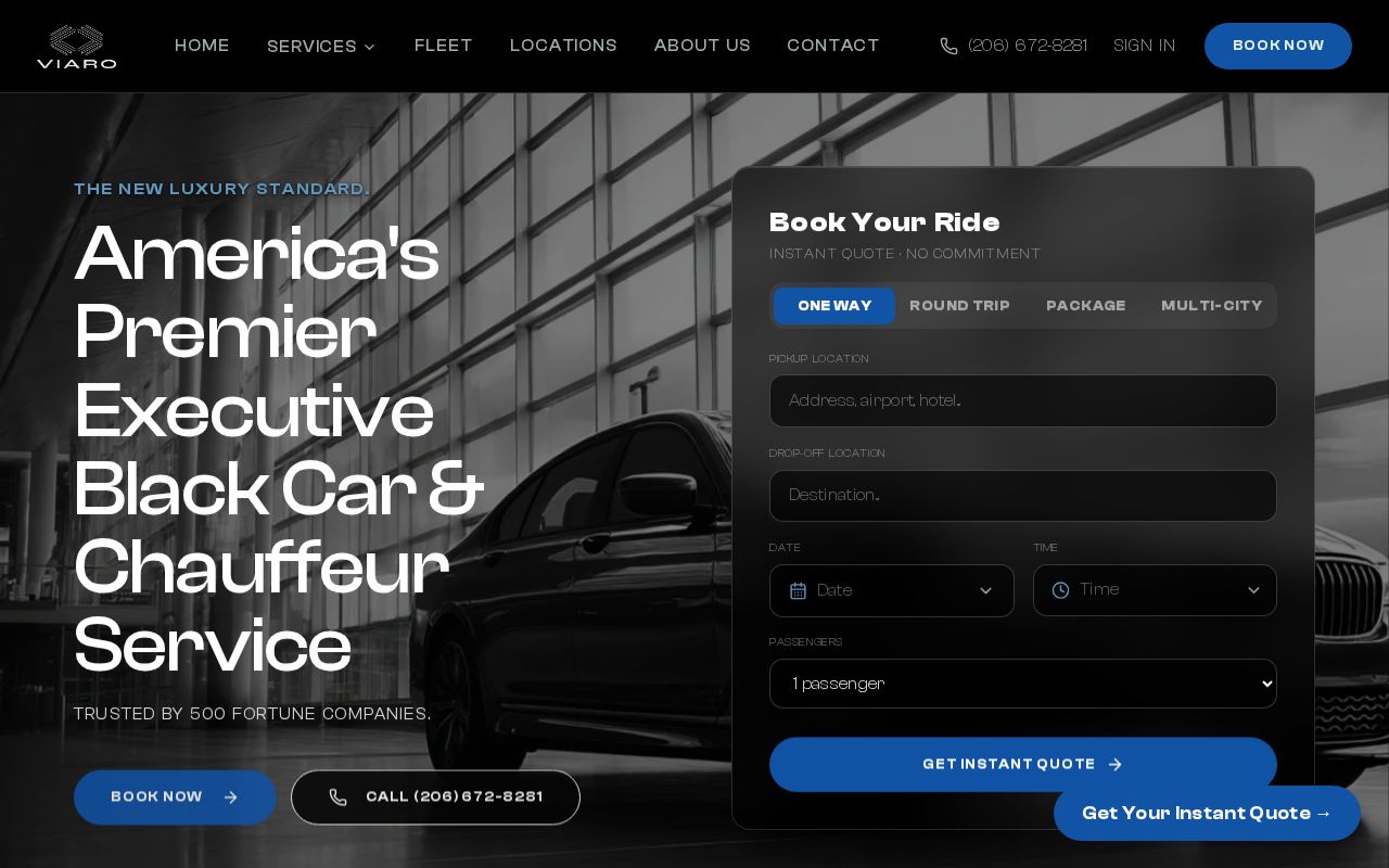 Preview of Viaro Frontend