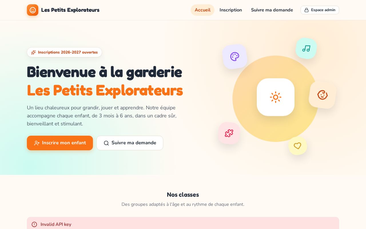 Preview of Garderie