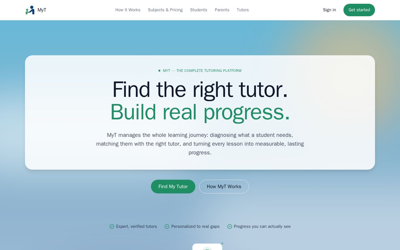 Preview of Myt Frontend