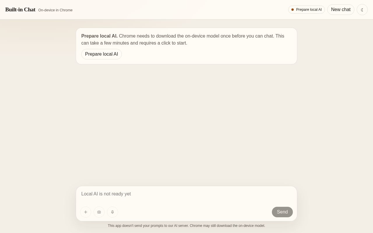 Preview of Chatbot For Chrome Built In