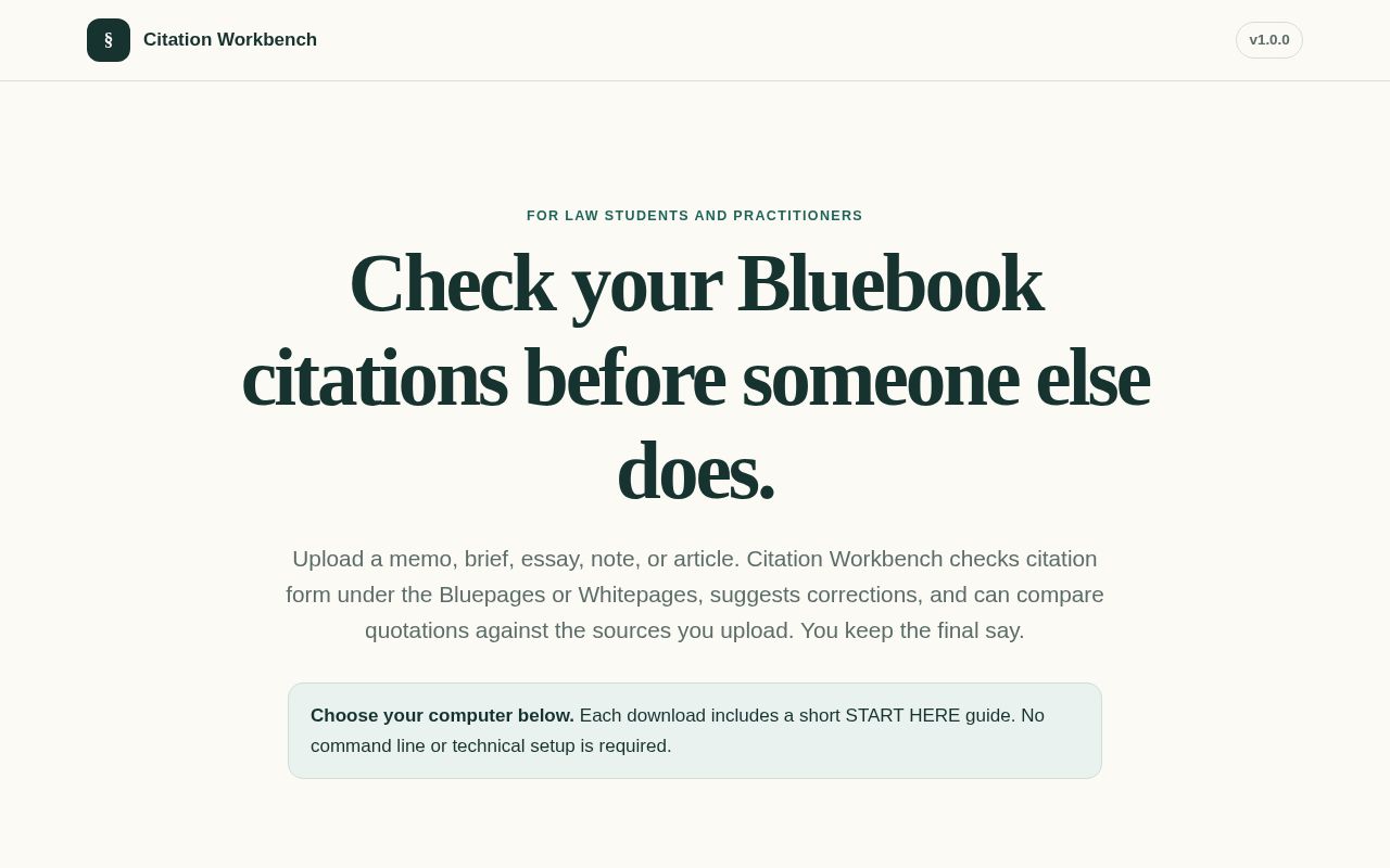 Preview of Citation Workbench Releases