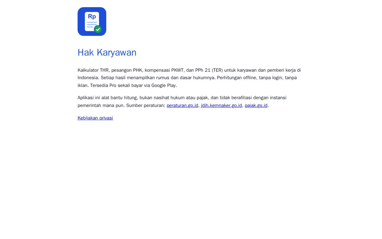 Preview of Hak Karyawan
