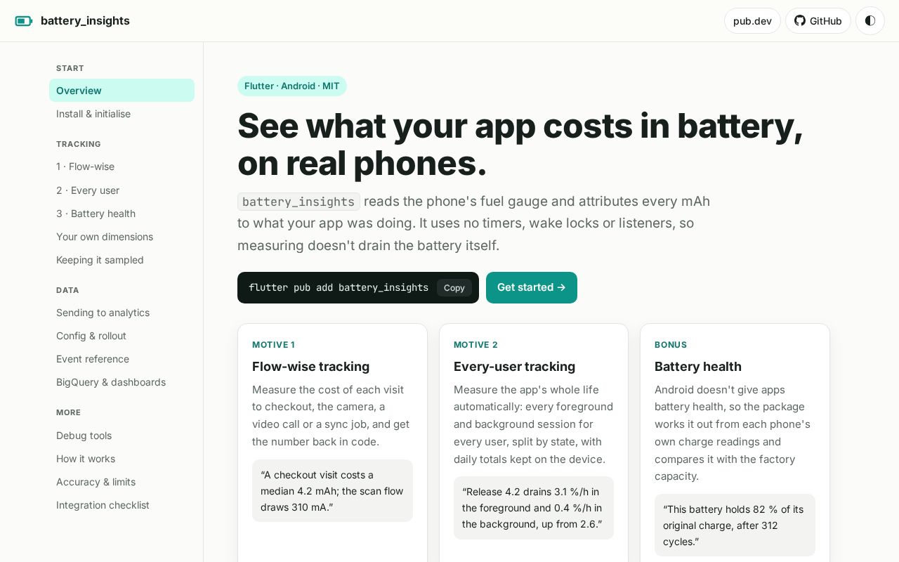 Preview of Battery Insights