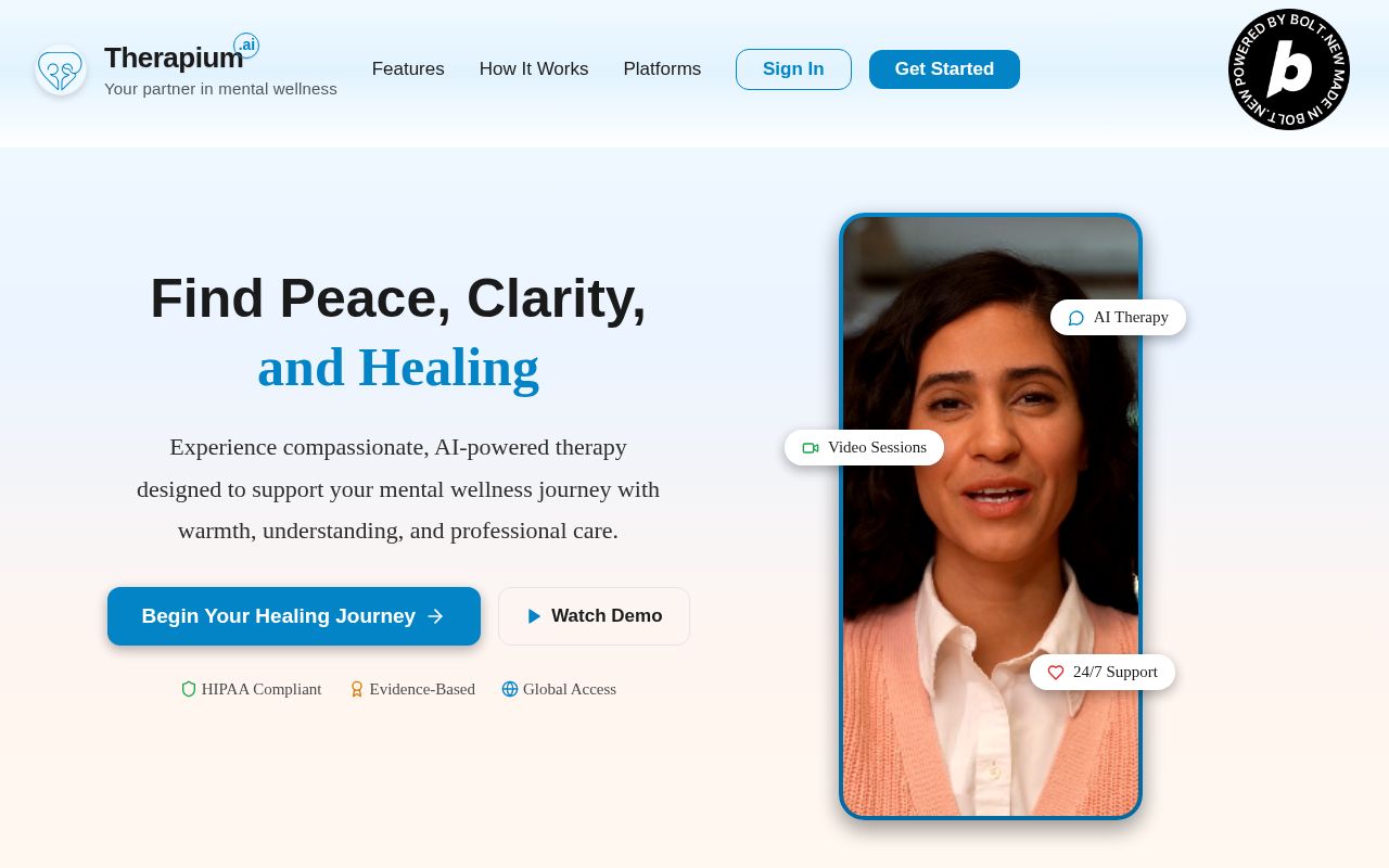 Preview of therapium ai