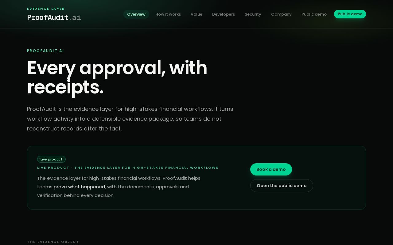 Preview of Proofaudit Verify