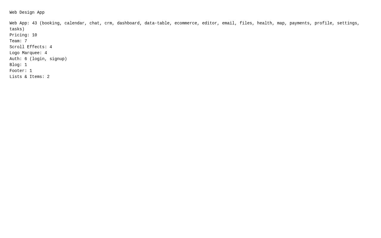 Preview of Web Design App