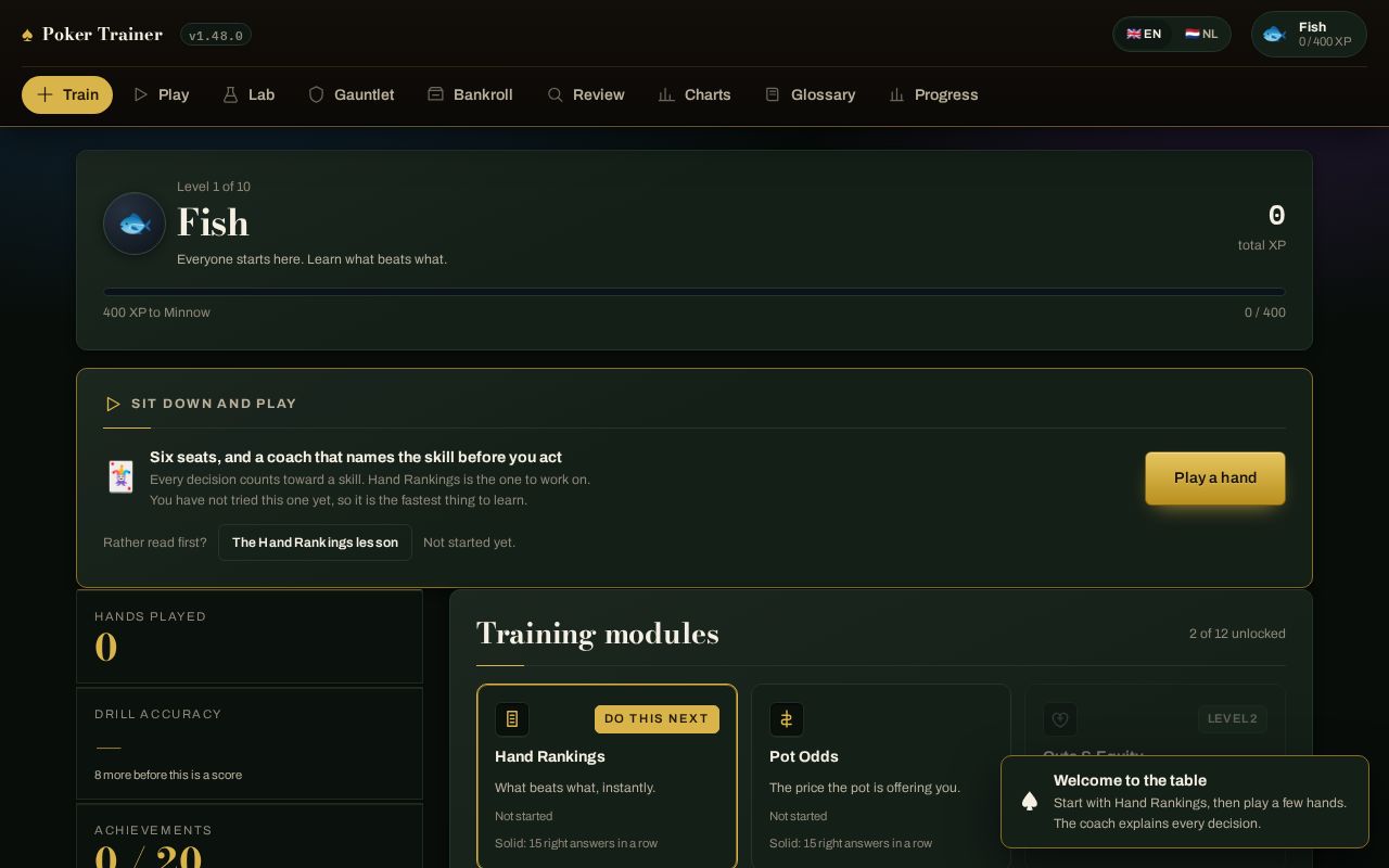 Preview of Pokertrainer