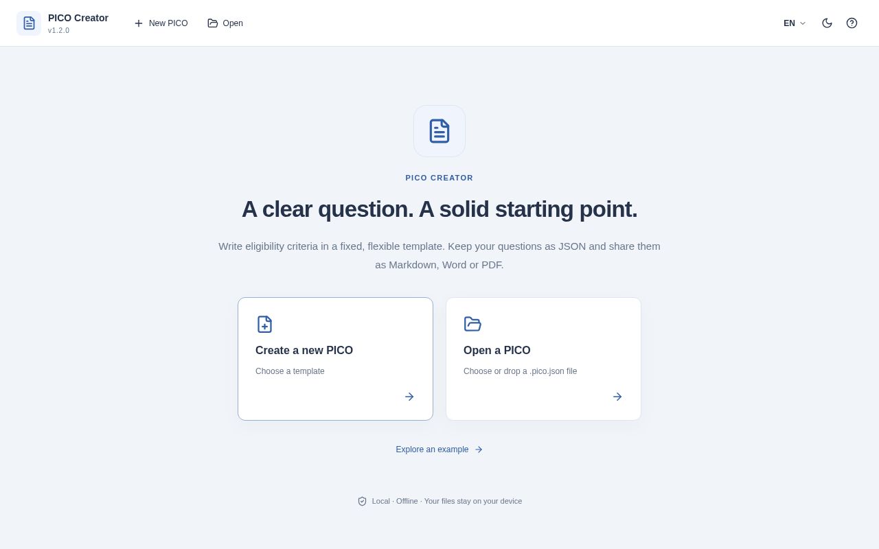 Preview of Pico Creator