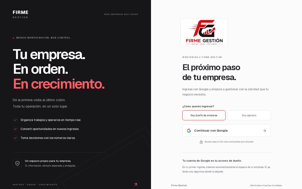 Preview of Firme Gestion