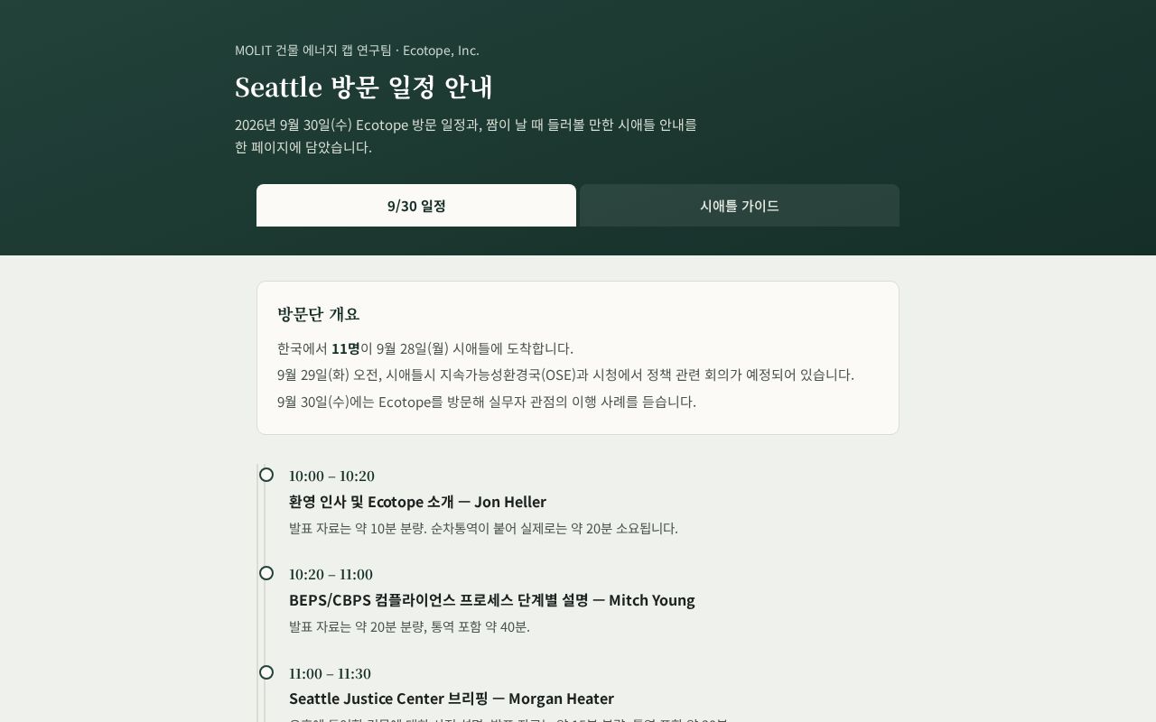 Preview of Seattle Visit Guide