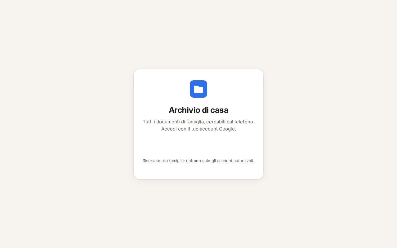 Preview of Archivio documentale di famiglia: ScanSnap -> Google Drive -> Claude -> indice + sito