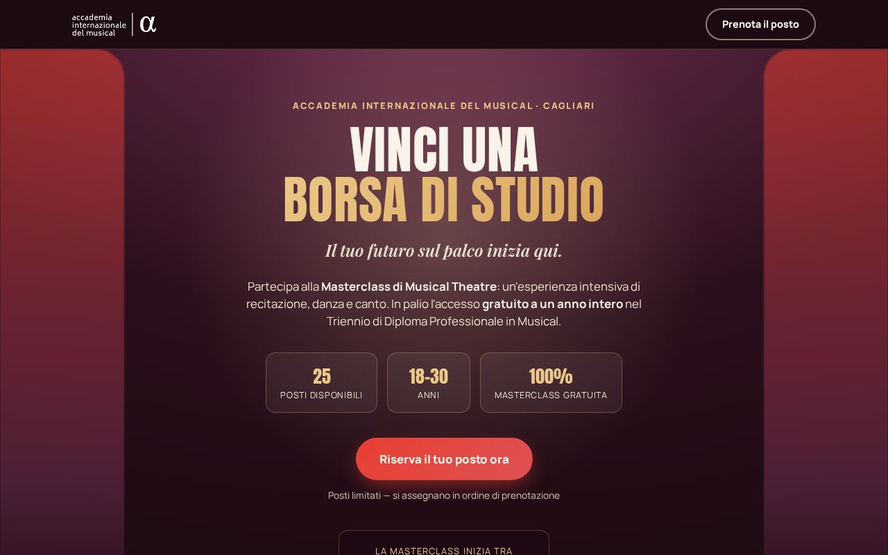 Preview of Masterclass Musical Theatre Cagliari