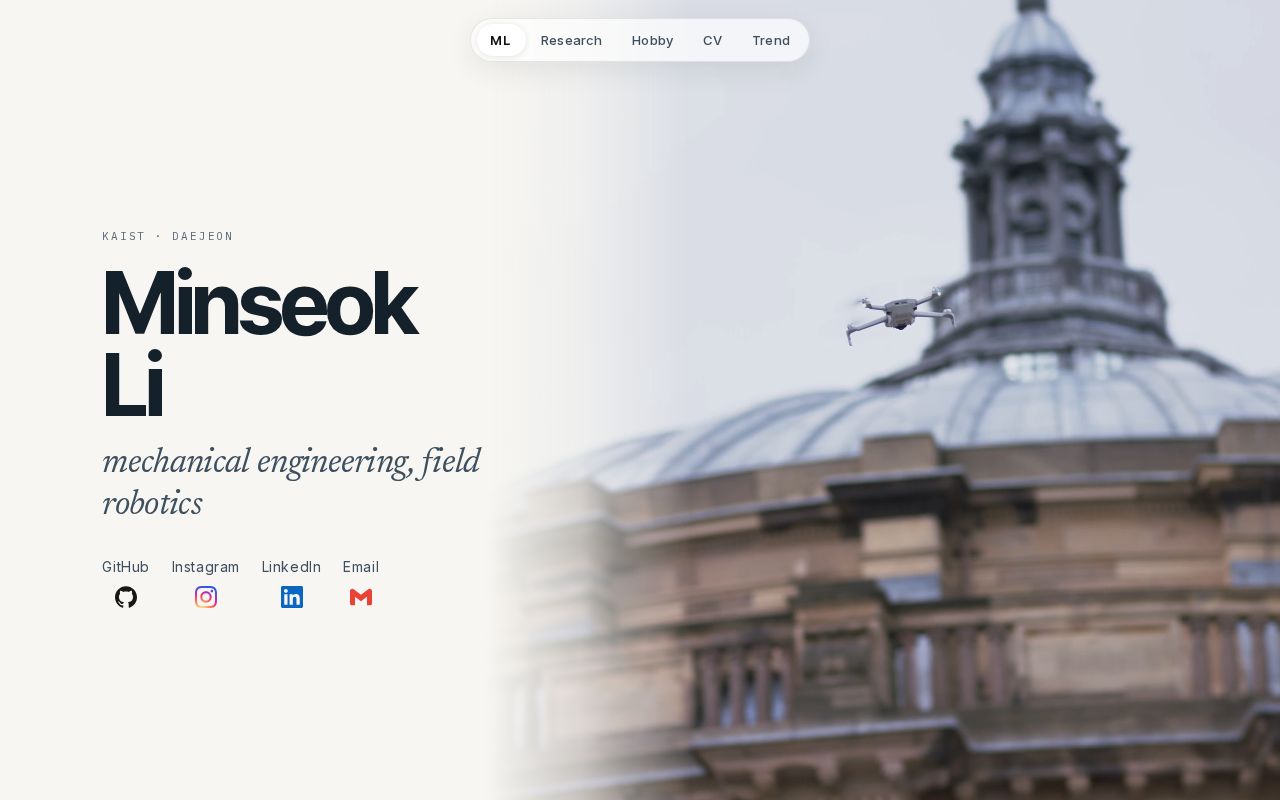 Preview of website of LMS