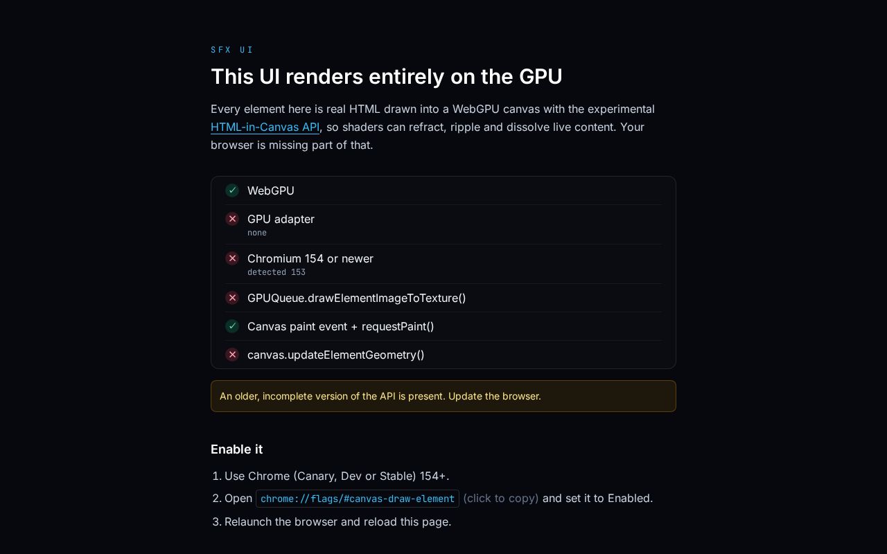 Preview of SFX UI