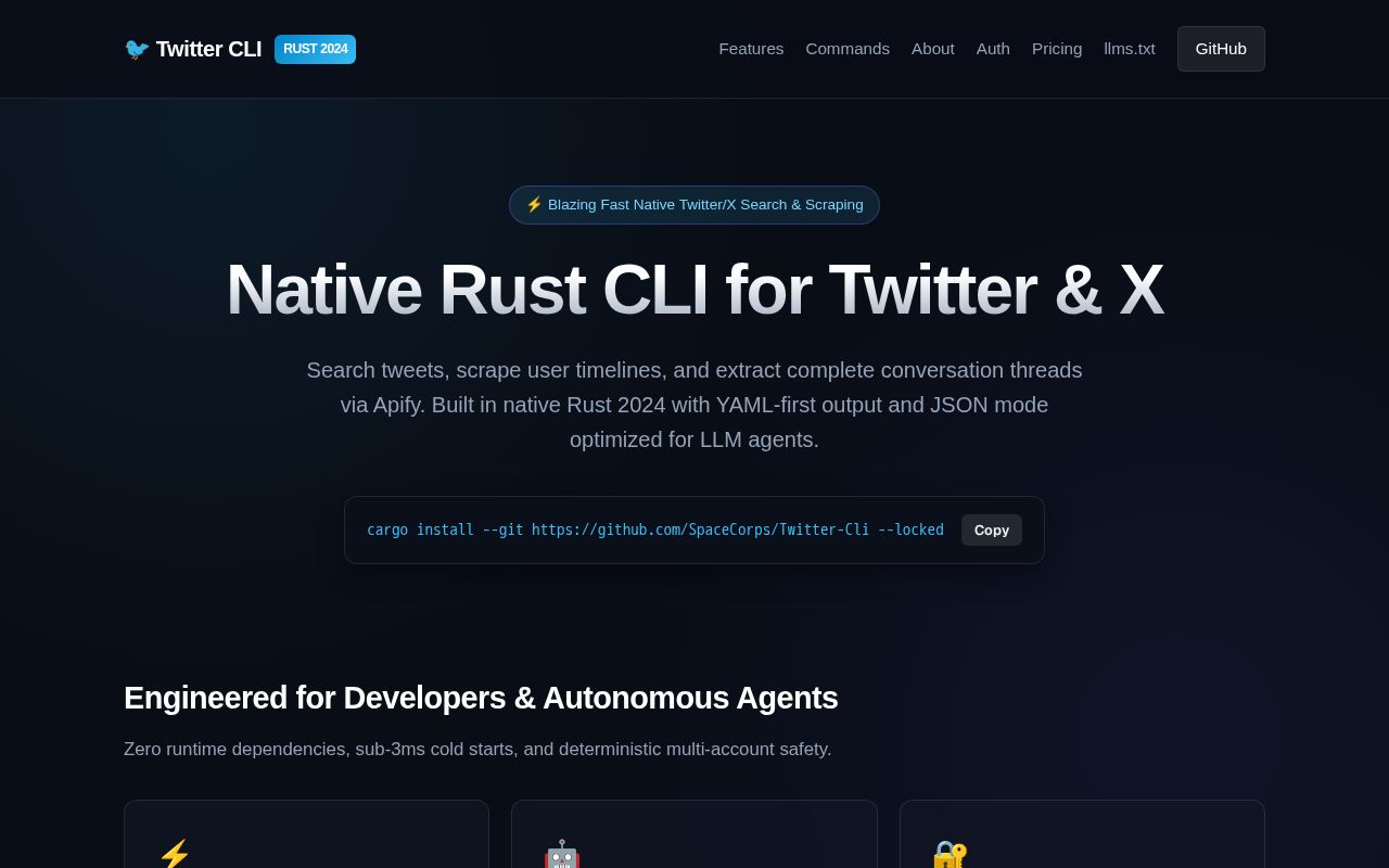 Preview of Twitter Cli
