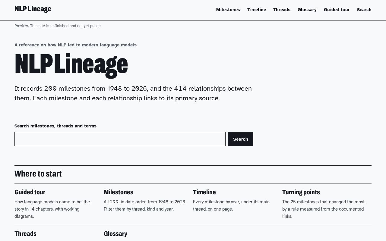Preview of Nlp Lineage