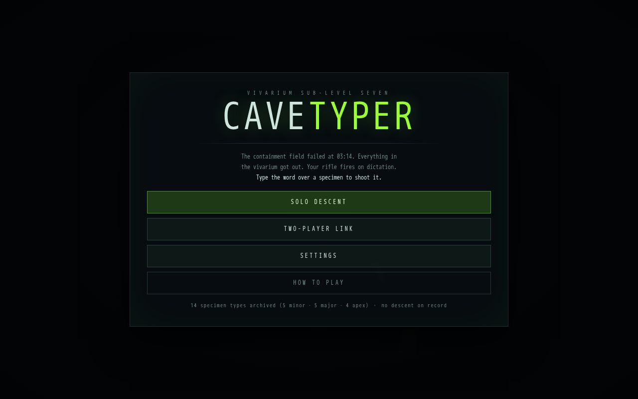 Preview of Cave Typer