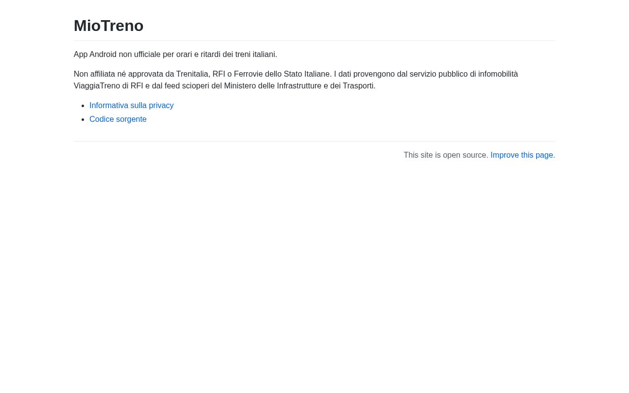 Preview of MioTreno
