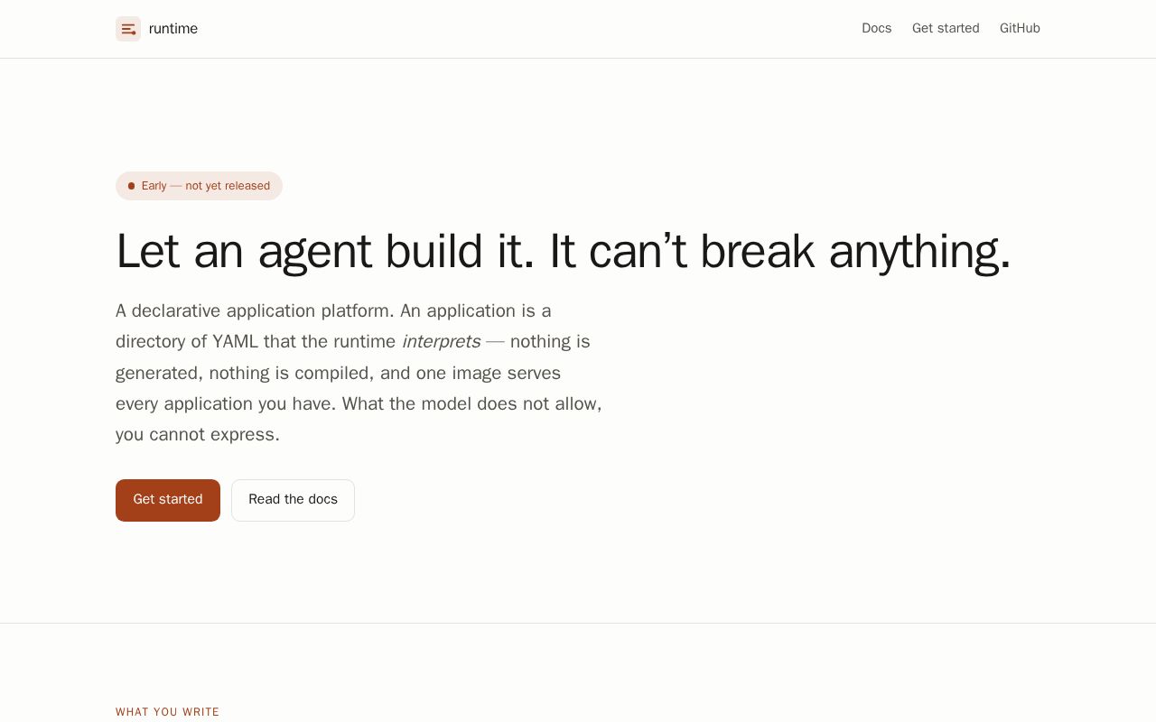 Preview of crustates.github.io — the product site