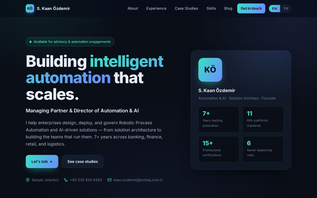 Preview of Skaanozdemir Github Io
